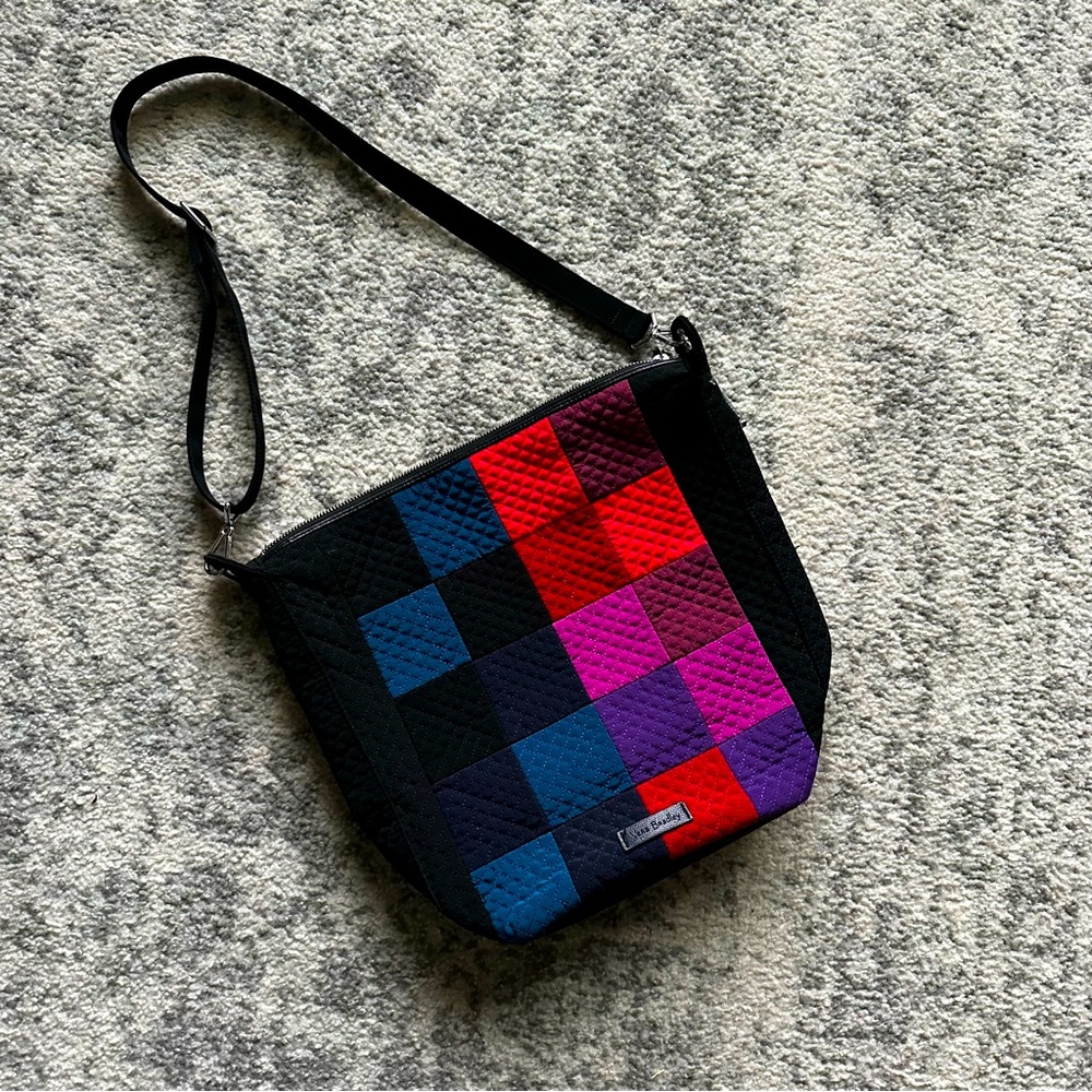 Vera Bradley quilted patchwork shoulder tote bag